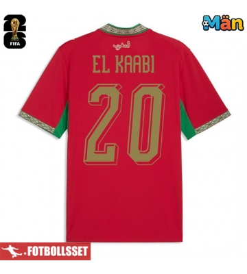Marocko Ayoub El Kaabi #20 Hemmatröja VM 2026 Kortärmad